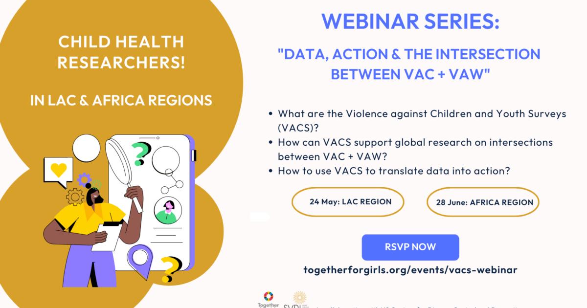 Webinar Series: "Data, Action and the Intersection between VAC + VAW banner