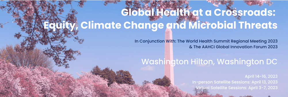 Global Health at a Crossroads: Equity, Climate Change and Microbial Threats banner