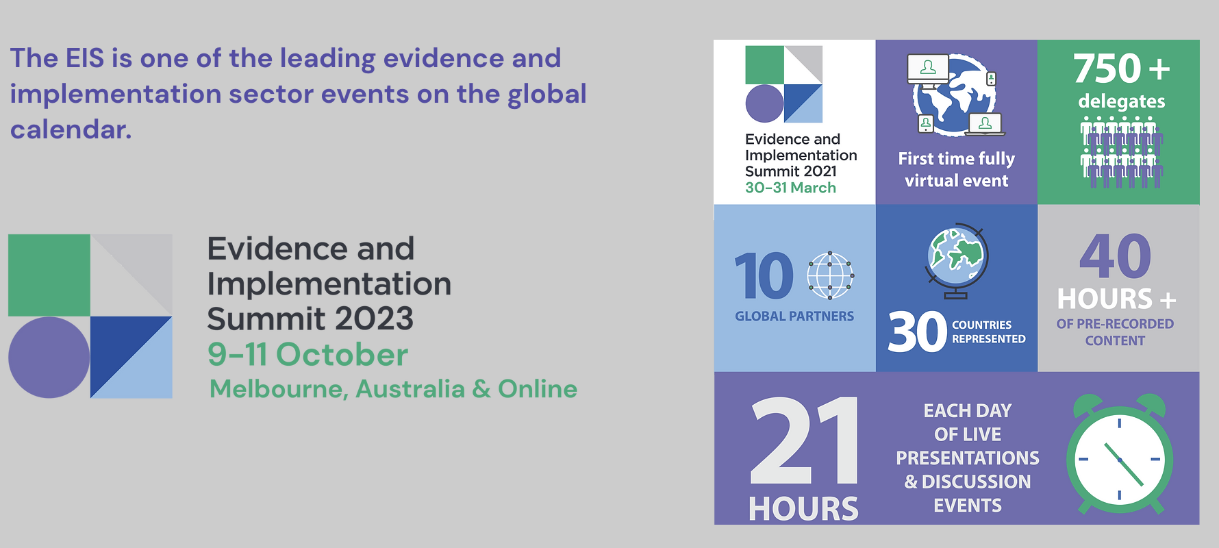 Evidence and Implementation Summit 2023 event banner